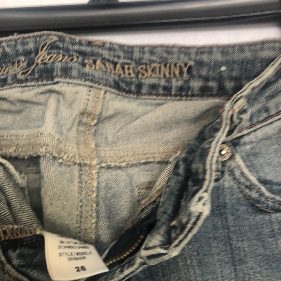 Guess brand Sarah Skinny low rise jeans size US 26 - Picture 4 of 7